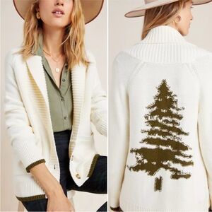 Anthropologie pine sweater